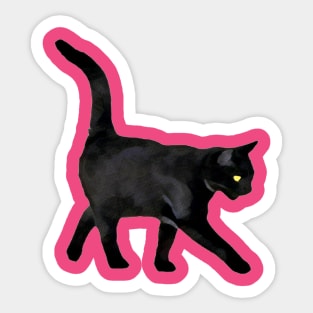 Black Cat Sticker